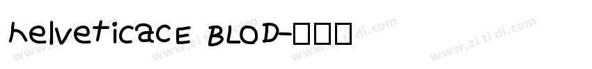 helveticaCE BLOD字体转换